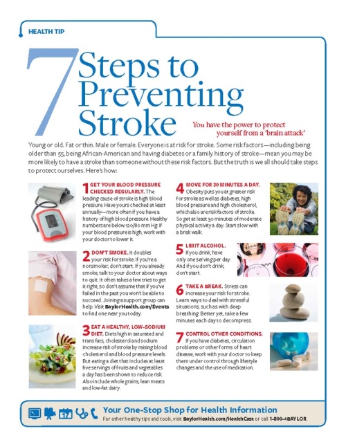7 ways to prevent stroke